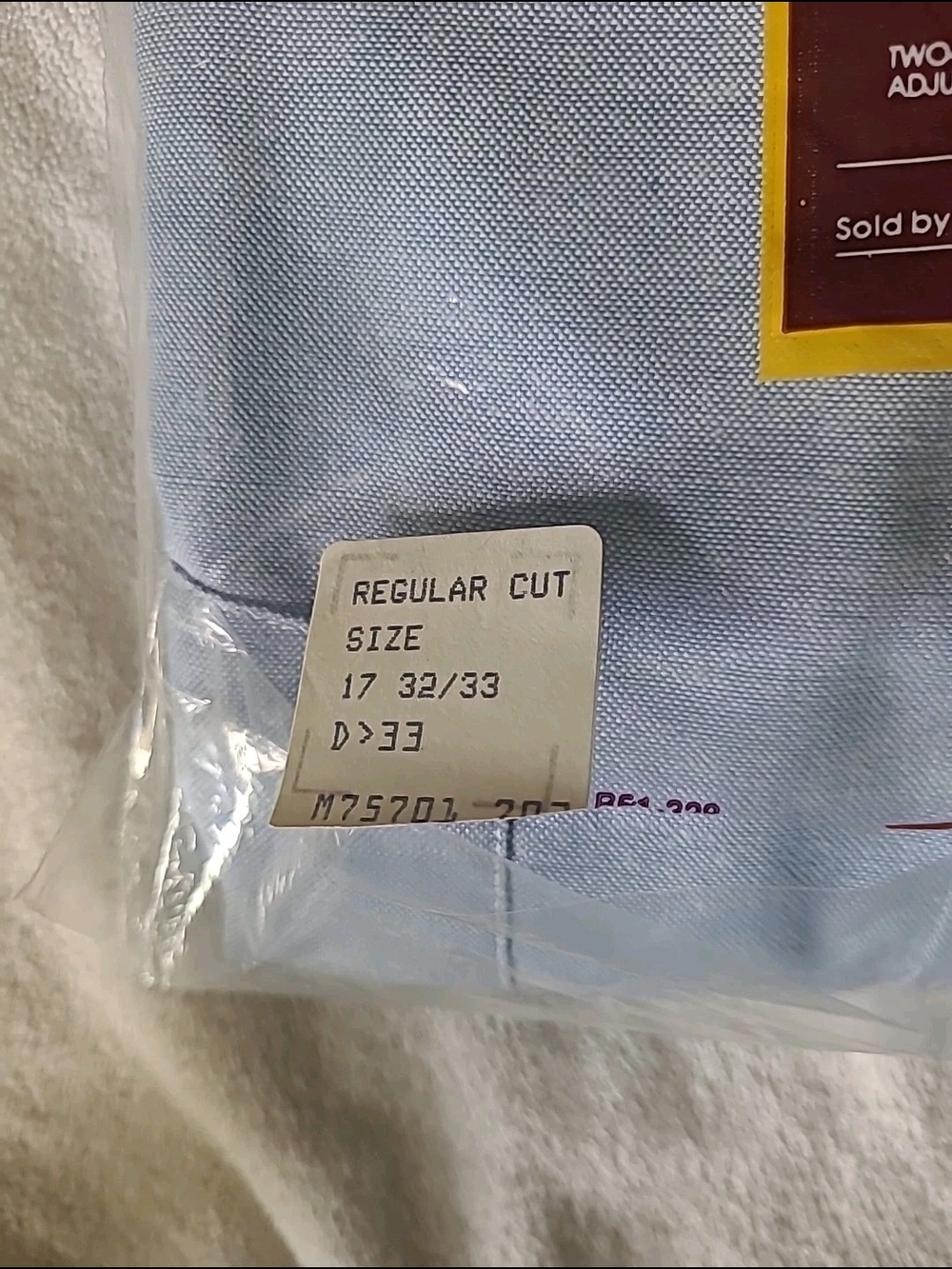 Arnie Men's Light Blue Button-Down Dress Shirt Size 17 32/33 NWT - Picture 11 of 11